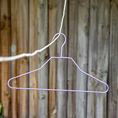 Unclog a toilet: hanger