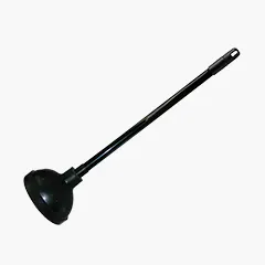 Unclog a toilet: plunger