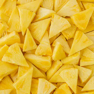 Pineapple ready for the blender